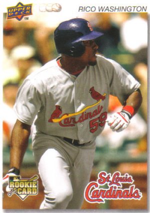2008 Upper Deck Timeline  #127 Rico Washington  RC  Cardinals