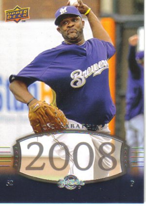 2008 Upper Deck Timeline  #242 C.C. Sabathia   Brewers