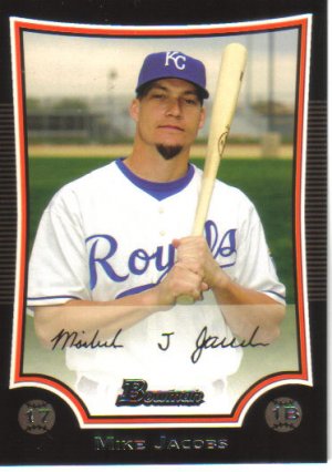 2009 Bowman  #47 Mike Jacobs   Royals