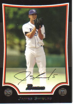 2009 Bowman  #58 James Shields   Rays