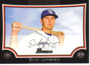 2009 Bowman  #68 Evan Longoria   Rays