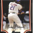 2009 Bowman  #136 Carlos Delgado   Mets