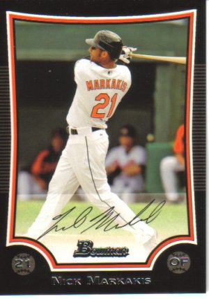 2009 Bowman  #179 Nick Markakis   Orioles