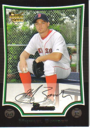 2009 Bowman  #194 Michael Bowden  RC  Red Sox