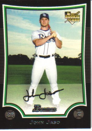2009 Bowman  #203 John Jaso  RC  Rays