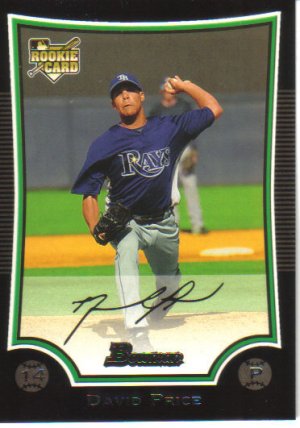 2009 Bowman  #213 David Price  RC  Rays