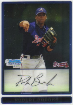 2009 Bowman Prospects Chrome  #82 Robert Brooks   Braves