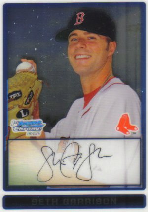 2009 Bowman Prospects Chrome  #83 Seth Garrison   Red Sox