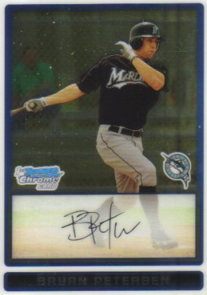 2009 Bowman Prospects Chrome  #89 Bryan Petersen   Marlins