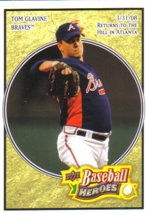 2008 Upper Deck Heroes  #8 Tom Glavine   Braves