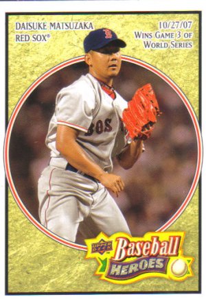 2008 Upper Deck Heroes  #28 Daisuke Matsuzaka   Red Sox