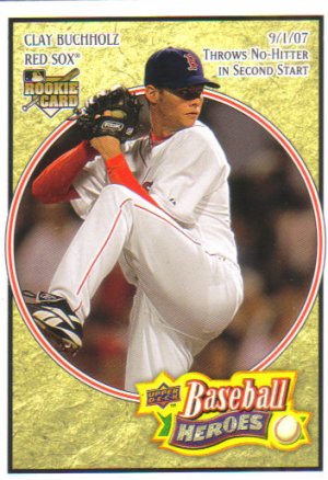 2008 Upper Deck Heroes  #29 Clay Buchholz  RC  Red Sox