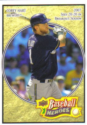 2008 Upper Deck Heroes  #46 Corey Hart   Brewers