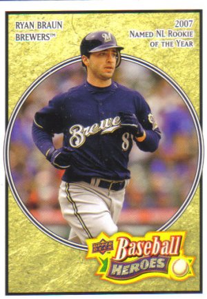 2008 Upper Deck Heroes  #97 Ryan Braun   Brewers