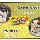 2008 Upper Deck Heroes  #184 Bob Gibson / Jake Peavy