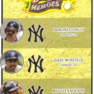 2008 Upper Deck Heroes  #190 Don Mattingly / Dave Winfield / Reggie Jackson