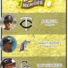2008 Upper Deck Heroes  #192 Joe Mauer / Hanley Ramirez / Troy Tulowitzki