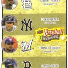 2008 Upper Deck Heroes  #200 Albert Pujols / Derek Jeter / Prince Fielder / David Ortiz