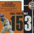 2007 Topps Road to 500  #153 Alex Rodriguez   Yankees