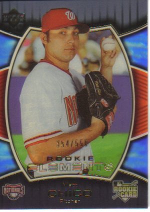 2007 Upper Deck Elements  #252 Matt Chico  RC  Nationals   /550