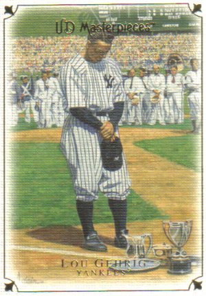 2007 Upper Deck Masterpieces  #8 Lou Gehrig   Yankees