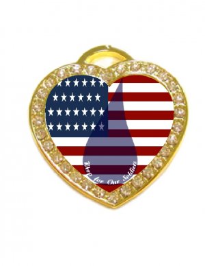 WEEP  FOR OUR SOLDIERS  PENDANT -  FREE SHIPPING