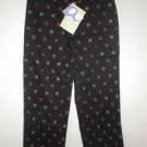 DIALOGUE Stretch Cotton Sateen Pant Black Pink 14 L LRG