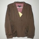 DIALOGUE Modal Blend Notch Collar Jacket 4 XS Espresso