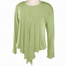 CITIKNITS Lettuce Edge Bolero Jacket & Tank MEDIUM M Black