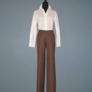 NWT TSE Ladies 100% Wool Driftwood Brown Flat Front Wideleg Trouser Slacks Pants #WOD348P - 6 NWT TSE Ladies 100% Wool Driftwood Brown Flat Front Wideleg Trouser Slacks Pants #WOD348P - 6
