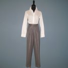 NWT David Szeto Attraction Fatale Gray Silk Wool Ankle Pants - 36 NWT David Szeto Attraction Fatale Gray Silk Wool Ankle Pants - 36