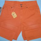 NWT Polo Ralph Lauren Country Straight Leg Pumpkin Distressed Denim Jeans - 33x30