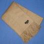 NIP Alashan 100% Cashmere Plain Weave Throw 50" x 70" - Camel