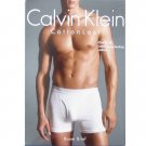 NIB Calvin Klein Men's White Cotton Last Boxer Brief #U3362 - S