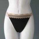 NWT Calvin Klein Perfectly Fit Black Flirty Thong #F2882 - XL