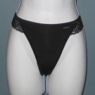 NWT Calvin Klein Black Lace Waist Mesh Thong #D3498 - L NWT Calvin Klein Black Lace Waist Mesh Thong #D3498 - L