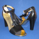NIB Juicy Couture Black Erica T-Strap Tassel Sandals Pumps  - 9.5M
