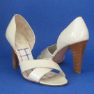NEW COACH Bardot Cream Patent Leather Sandals Pumps #A3947 - 7.5B