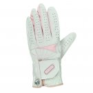 NIB Life is Good Ladies White & Pink Left Hand Leather Golf Glove - S NIB Life is Good Ladies White & Pink Left Hand Leather Golf Glove - S