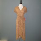 NWT Barrie Pace Animal Print Faux Wrap 100% Silk Georgette Dress - 6 NWT Barrie Pace Animal Print Faux Wrap 100% Silk Georgette Dress - 6