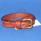 NWT Polo Ralph Lauren Equestrian Brown Leather Buckle Wristlet Wrist Strap Bracelet