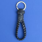 NWT Polo Ralph Lauren Black Braided Leather Split O-Ring Key Chain Fob NWT Polo Ralph Lauren Black Braided Leather Split O-Ring Key Chain Fob