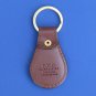 NWT Polo Ralph Lauren Brown Leather Split O-Ring "Polo Player" Key Chain Fob