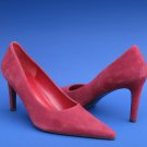 NIB Lauren Ralph Lauren Acadia Red Kid Suede Katarina Pumps - 10B