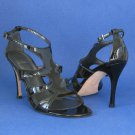 NIB Stuart Weitzman Black Patent "Zoom" Gladiator Sandals #FW12903 - 10M