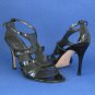 NIB Stuart Weitzman Black Patent "Zoom" Gladiator Sandals #FW12903 - 10M