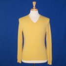 NWT Polo Ralph Lauren Men's Yellow 100% Cashmere Knit L/S V-Neck Sweater - S
