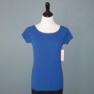 NWT Cyrus Royal Blue Stretch Knit Pullover S/S T-shirt Top - M NWT Cyrus Royal Blue Stretch Knit Pullover S/S T-shirt Top - M