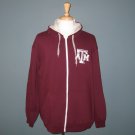 NWT Texas A & M Aggies Burgundy Maroon Zip Front Hoodie Jacket - XL NWT Texas A & M Aggies Burgundy Maroon Zip Front Hoodie Jacket - XL