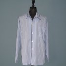 NWT Polo Ralph Lauren Blue Stripe Cotton Oxford Pajama Shirt - L